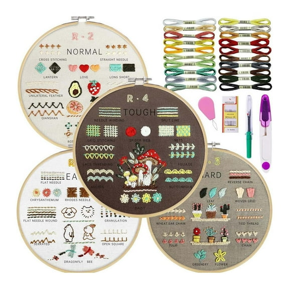 Zxsyw Diy Embroidery Material Pack European Flower Hanging Painting Embroideryembroidery Beginner'S Needle And Thread Kit