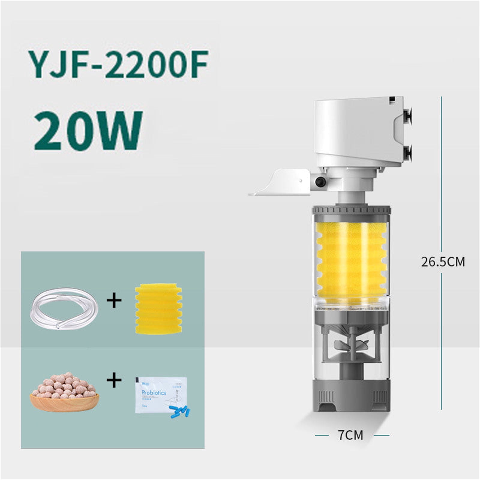 Zxsyw Fish Tank Filter System with Built-in Water Purification and