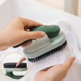 thumbnail image 1 of Zxsyw Household Cleaning Supplies - Soft Bristled Shoe Brush, Multifunctional Laundry Brush with Folding Handle - Long Lasting Shoe Washing Tool for Delicate Care of Footwear, 1 of 5