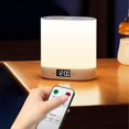 thumbnail image 1 of Zxsyw Night Light to Get Up And Sleep with Eye Soft Light Bedside Lamp Sleep Lamp with Clock Alarm Clock Non Slip Bottom Wireless Remote Control, 1 of 5