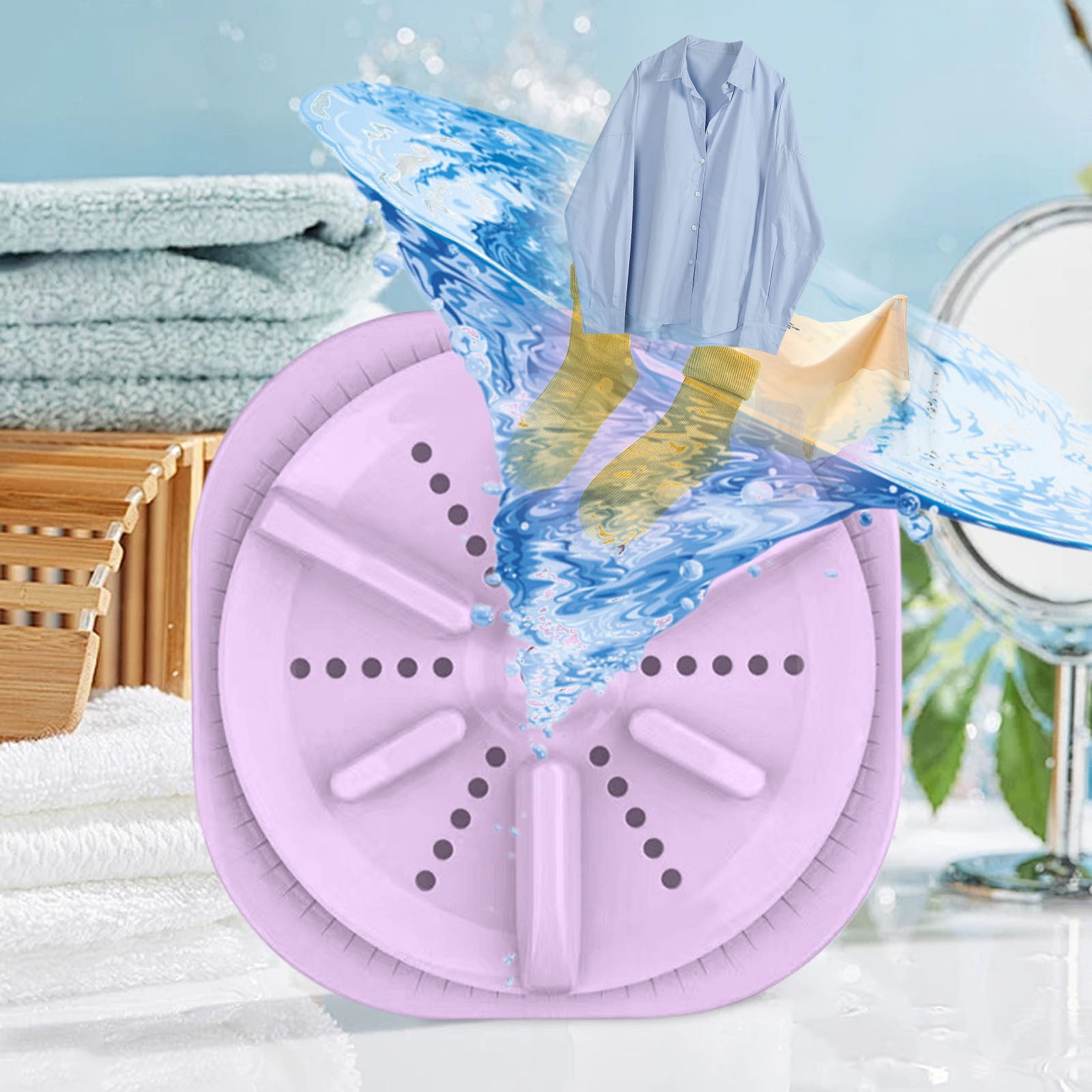 Zxsyw Portable Mini Washing Machine for Underwear, Compact