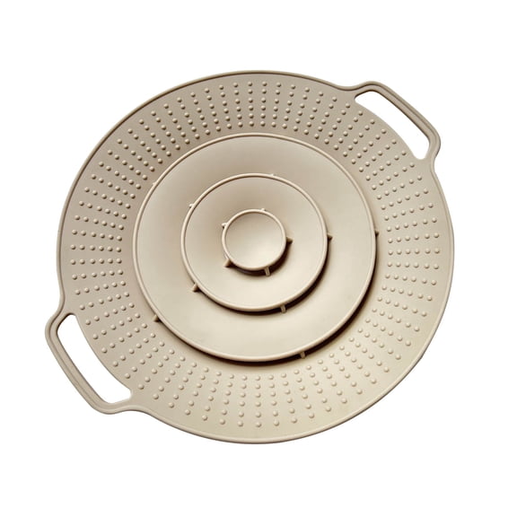 Zxsyw Silica Gel Pot Lid - Spill-Proof Cooking Cover, Silicone Fresh-Keeping Lid for Soup & Congee, No Overflow Cover for Kitchen Use, Ideal Kitchen Accessory