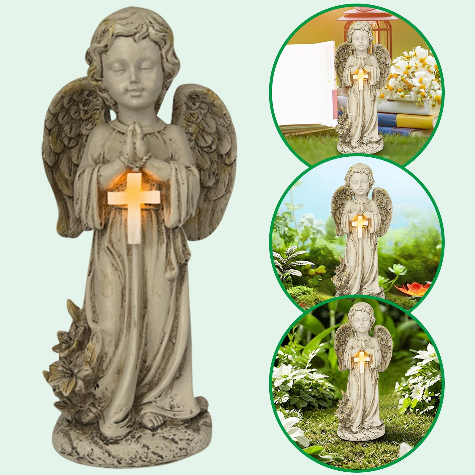 Praying Hands Statues for Patio and Garden Decor in Various Styles