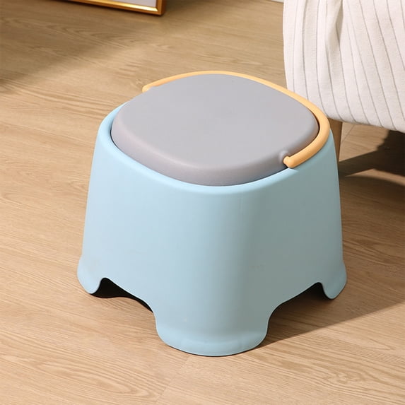 Zxsyw Sturdy Lightweight Plastic Mini Stool for Home, Ideal for Living Room, Bathroom, and Shoe Changing - Thickened Design for Durability