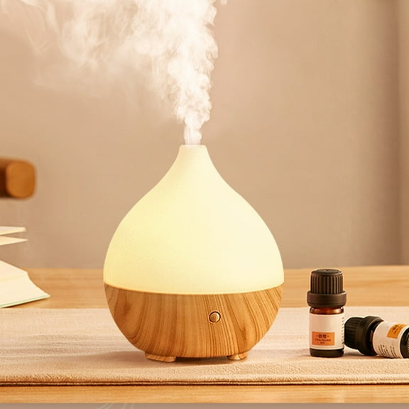 Zxsyw Wood Grain Essential Oil Diffuser Humidifier for Home and Office, Quiet Ultrasonic Aromatherapy Machine with Overheating Protection, Compact Design for Relaxation and Wellness