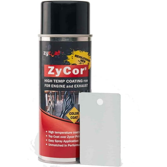 ZyCoat ZyCor 18013 DIY High Temperature Aerosol Coating - Gasser White Color Coat, 13 Ounce