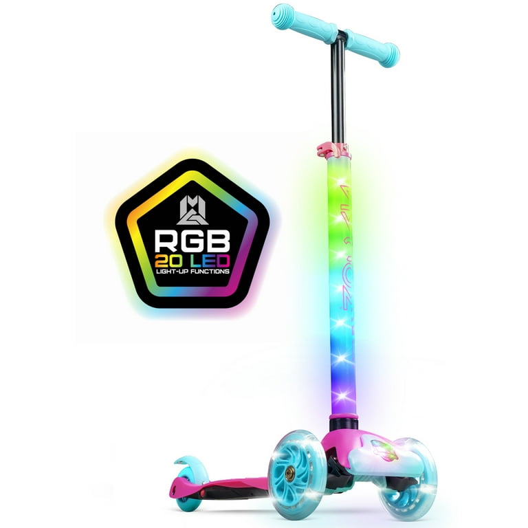 Zycom Zipper 3 Wheeled Lumen LED Light-up Kids Scooter