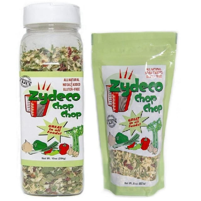 , Zydeco Chop Chop Cajun Creole Seasoning Base Refill Bundle Contains