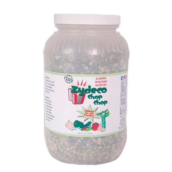 Zydeco Chop Chop Cajun Seasoning Base Gallon – Authentic Louisiana Spice Blend, Dehydrated Vegetable Mix, All-Purpose Cajun Flavor