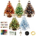 thumbnail image 1 of Zydvens DIY Halloween Beaded Tree Kit - 3D Crystal Bead Spooky Theme Set with Pumpkin Bat Ghost Charms LED Lights Tabletop Decor Apparel Accessories, 1 of 9