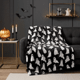 thumbnail image 1 of Zydvens Halloween Lounge Flannel Throw Blanket 60x70 Inch - Assorted Spooky Whimsical Classic Patterns Super Soft Plush Microfiber Fleece Cozy Couch Cover for Holiday Surprise Gift, 1 of 4