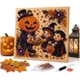 thumbnail image 1 of Zydvens Halloween Pearl Art DIY Kit - 3D Diamond Painting Gems Bead Crafts with Tools Set Spooky Cute Fall Home Wall Decor Beginner Adults Seasonal Gifts Accessories, 1 of 8