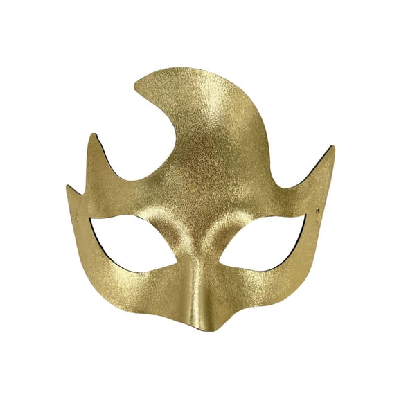 Zydvens Metallic Halloween Mask for Adults - Glitter Flame Half Face Mask Halloween Costume Masquerade Party Accessories - Pack of 1 Shiny Face Mask halloween Colors