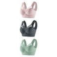 thumbnail image 1 of ZyeKqe 3 Pack Plus Size Womens Sport Bras Full Coverage Wireless Seamless Padded Lifting Push up Bras, 1 of 2