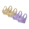 thumbnail image 1 of ZyeKqe 4PC Plus Size Sports Bras for Women Breathable Liftup Bra Large Size No Underwire Full Support Everyday Bra, 1 of 4