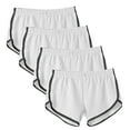 thumbnail image 1 of ZyeKqe 4pc Womens Shorts Workout Yoga Athletic Running Gym Shorts Color Block Casual Summer Dolphin Shorts, 1 of 6