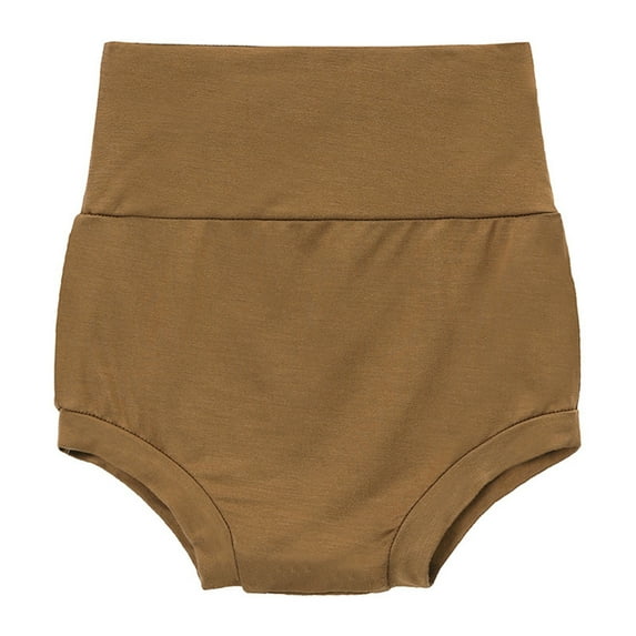 ZyeKqe Baby Boys Girls Underwear Toddler High Waisted Panties Kids Solid Color Comfy Brifes