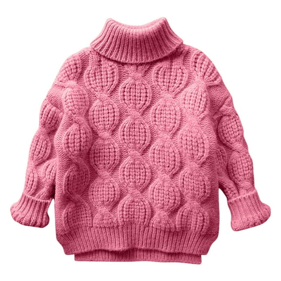 ZyeKqe Baby Clothes Infant Newborn Boys Girls Sweaters Turtleneck Long Sleeve Cable Knit Top Warm Pullover Tops Fall Winter Outfits