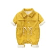 thumbnail image 1 of ZyeKqe Baby Clothes Newborn Boys Girls Fleece Lined Jumpsuits 1 Piece Outfits Long Sleeve Button down Rompers Winter Warm Onesies, 1 of 7