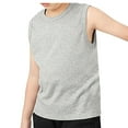 thumbnail image 1 of ZyeKqe Baby Clothes Toddler Boys Girls Tops Round Neck Tank Tops Solid Color Base Layer Sleeveless Shirts, 1 of 3