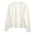 thumbnail image 1 of ZyeKqe Baby Clothes Toddler Girls Top Long Sleeve Undershirts Crewneck Loose Fitted Stretchy Basic Base Layer Winter Top, 1 of 3