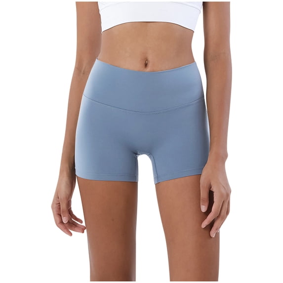 ZyeKqe Biker Shorts High Waisted Booty Shorts Active Dance Shorts Compression Yoga Workout Tight Shorts