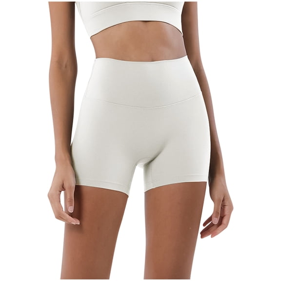 ZyeKqe Biker Shorts High Waisted Booty Shorts Active Dance Shorts Compression Yoga Workout Tight Shorts