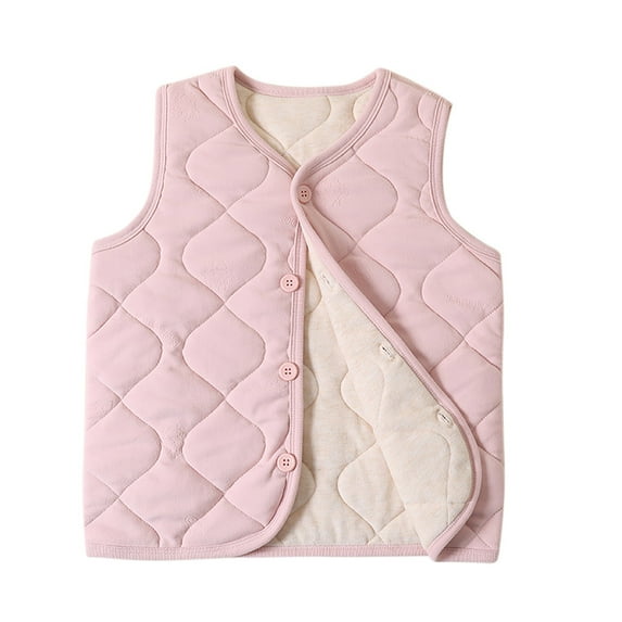 ZyeKqe Boys Girls Puffer Fleece Lined Vest Toddler Sleeveless Warm Winter Coat Lightweight Jacket Waistcoat Outwear