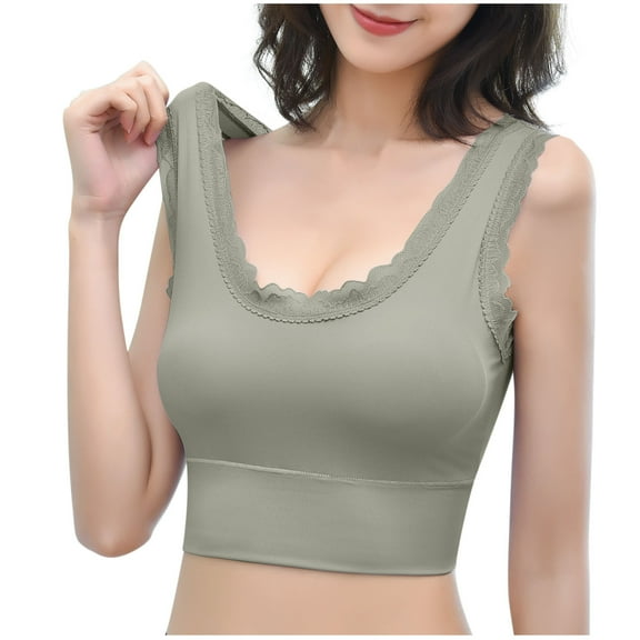 ZyeKqe Bralettes for Women Lace Bra Longline Bralette Deep V Everyday Lingerie Bras