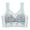 thumbnail image 1 of ZyeKqe Bras for Women No Underwire Full Coverage Bras Wide Strap Floral Lace Mesh Front Everyday Bralettes, 1 of 5