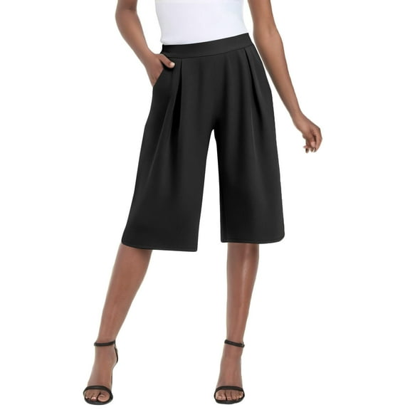 ZyeKqe Business Casual Shorts for Women High Waisted Business Casual Shorts Knee Length Work Shorts