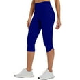 thumbnail image 1 of ZyeKqe Capri Leggings for Women Belly Contro High Waisted Yoga Pants Stretchy Slim Fitted Workout Running Gym Capris, 1 of 8