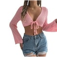 thumbnail image 1 of ZyeKqe Cardigan Sweater Womens Crochet Long Sleeve Open-Front Crop Tops Summer Beach Cover up Cute Tops, 1 of 8