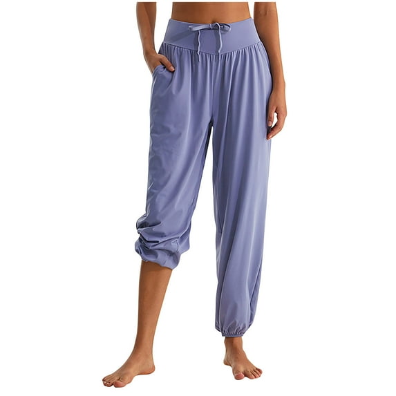 ZyeKqe Cargo Pants Women High Waisted Business Casual Pants Baggy Straight Leg Trousers with Pockets