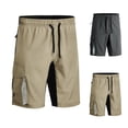thumbnail image 1 of ZyeKqe Cargo Shorts for Men Drawstring Lightweight Quick Dry Climbing Training Hiking Shorts with Pockets, 1 of 9