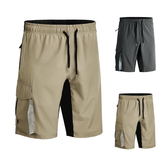 ZyeKqe Cargo Shorts for Men Drawstring Lightweight Quick Dry Climbing Training Hiking Shorts with Pockets