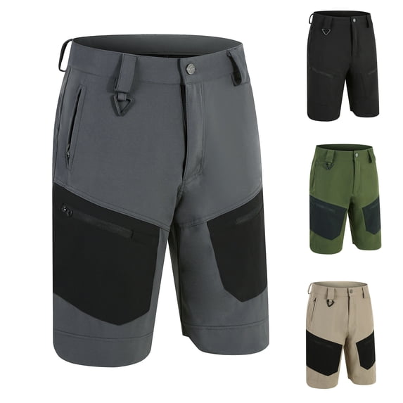 ZyeKqe Cargo Shorts for Men Outdoor Quick Dry Lightweight Hiking Travel Camping Work Wear Shorts with Pockets