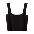 thumbnail image 1 of ZyeKqe Crop Tank Tops for Women Summer Sleeveless Knit Sweater Top Square Neck Going out Tops, 1 of 3