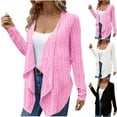 thumbnail image 1 of Zyekqe Sweater Cardigans for Women Long Sleeve Open Front Outwear Loose Lightweight Comfy Knitted Cardigans, 1 of 6
