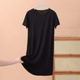 thumbnail image 1 of ZyeKqe Womens Nightgowns for Women Short Sleeves V Neck Sleepwear Plus Size Sleepshirt Short Nightshirt Tshirts Dress S-5XL, 1 of 4