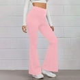 thumbnail image 1 of ZyeKqe Flare Leggings for Women High Waisted Dree Pants Bootcut Yoga Casual Workout Athletic Gym Wide Leg Bell Bottoms, 1 of 9
