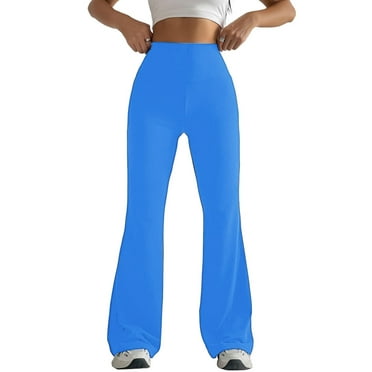 ZyeKqe Flare Leggings for Women High Waisted Yoga Pants Wide Leg Bootcut Bell Bottom Trousers