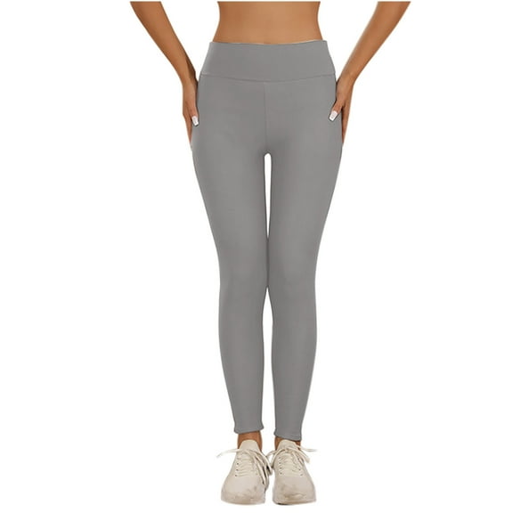 ZyeKqe Fleece Lined Leggings for Women Stretchy High Waisted Tights Full Length Thicken Warm Winter Pants