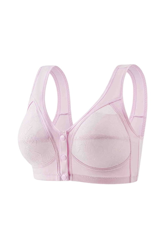 Front Closure Bras for Women Wireless Seamless Push up Bras Seniors Comfort Breathable Sleep Bras