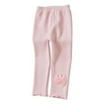 thumbnail image 1 of ZyeKqe Girls Fleece Lined Leggings Toddler High Waisted Cotton Tights Full Length Warm Winter Trousers, 1 of 6