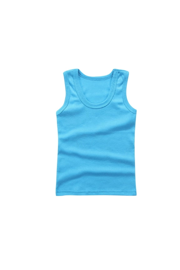 Infant Newborn Baby Boys Girls Cotton Tank Tops Sleeveless Shirts Crewneck Undershirts Comfy Base Layer Vest
