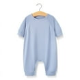 thumbnail image 1 of ZyeKqe Infant Summer Rompers Baby Girl Boy Clothes Short Sleeve Outfits Comfort Daily Wear Jumpsuit, 1 of 2