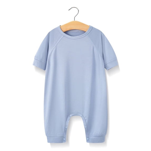 ZyeKqe Infant Summer Rompers Baby Girl Boy Clothes Short Sleeve Outfits Comfort Daily Wear Jumpsuit