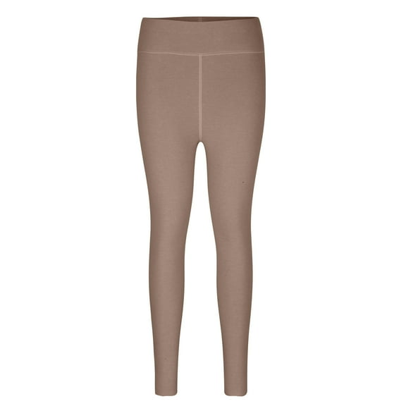 ZyeKqe Leggings for Women Fall Winter High Waisted Yoga Pants Solid Color Ankle Length Comfy Tights