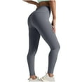 thumbnail image 1 of ZyeKqe Leggings for Women Stretchy High Waisted Yoga Pants Bootcut Ankle Length Workout Tights Solid Color, 1 of 6